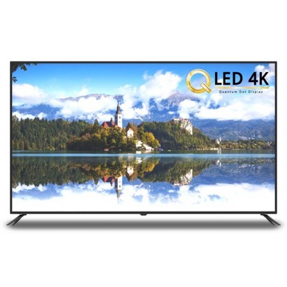 삼성패널 중소기업 75인치 QED 4K UHD TV 안드로이드 스마트티비 구글 넷플릭스 유튜브 스마트TV
