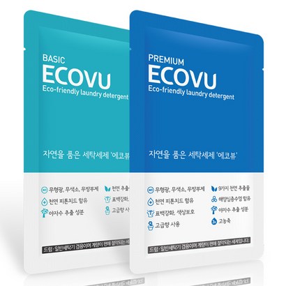 에코뷰 1회용 세탁세제 100개 베이직/프리미엄 SO 리뷰후기