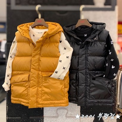 인디고뱅크키즈 부평점 빵빵한 오리털 가득!! 가벼운데 따뜻한 덕다운 조끼! 맨투맨에 툭 걸쳐주기만해도 따뜻해요!