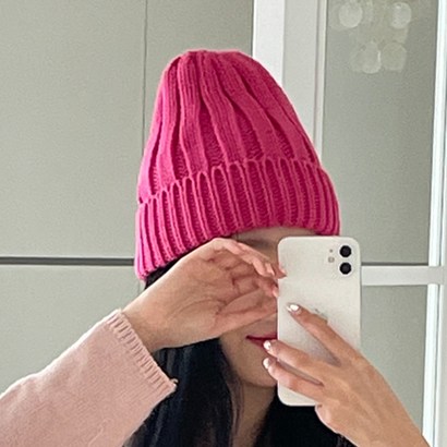 양놀 여성 데일리 무지 니트 비니