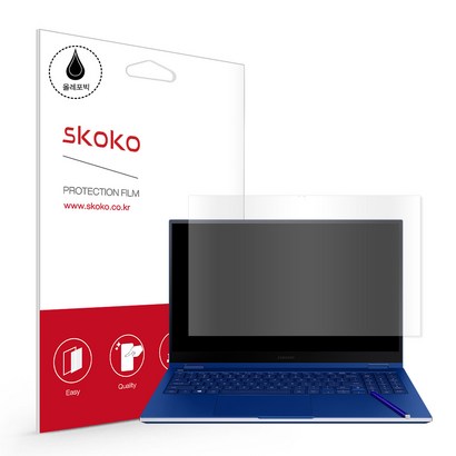 스코코 갤럭시북 플렉스 15인치 NT950QCT NT950QC 항균 올레포빅 액정보필름