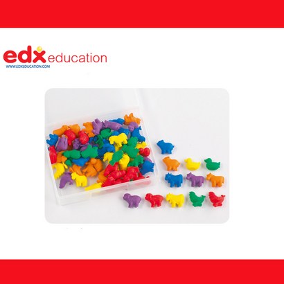 EDXKOREA EDX 칼라별 동물농장 수세기교구 수놀이장난감 수교구