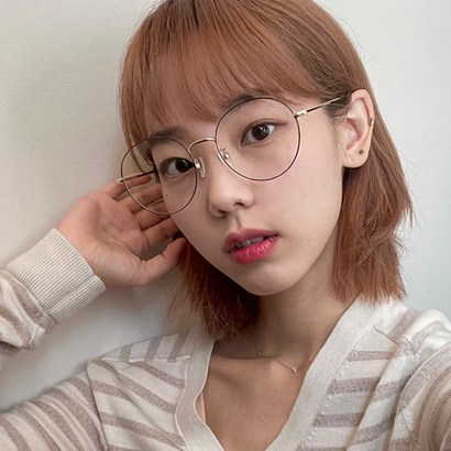더브릴레 동글이 빅사이즈 라운드 초탄성 고급 투명 다리팁 안경테 블루라이트차단 안경