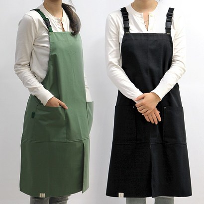 H스트랩 공방 앞치마 / 이니셜 상 로고_ 내일출고