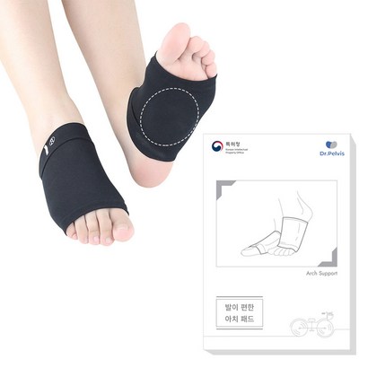 닥터펠비스 발이 편한 특허 받은 아치패드 Feet-1 평발 발바닥통증 트라이앵글디자인 발 바닥 통증 평발 깔창 기능성 교정 발건강용품 쿠션 아치형