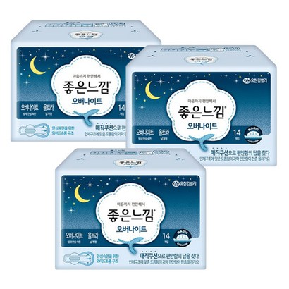 좋은느낌/생리대/울트라날개 오버나이트/X3