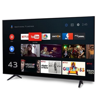 익스코리아 43TV 4K UHD 구글 스마트TV SA43UEX1 안드로이드HDR