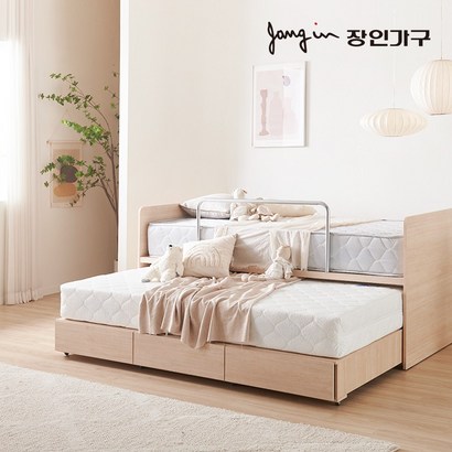 장인가구 피터 2단 슬라이딩 수납침대S_7존독립라텍폼스매트 리뷰후기
