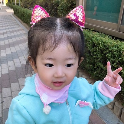 임마누엘 스팽글고양이 집게핀