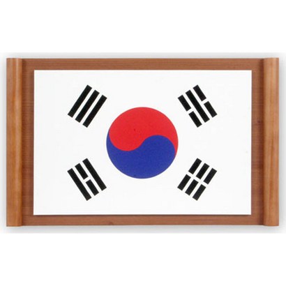 신원액자 좌우보필형 태극기 정부권장형 족자형 태극기