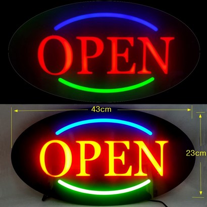 오성스타 LED 에폭시 간판-OPEN 영문 타원 43x 리뷰후기