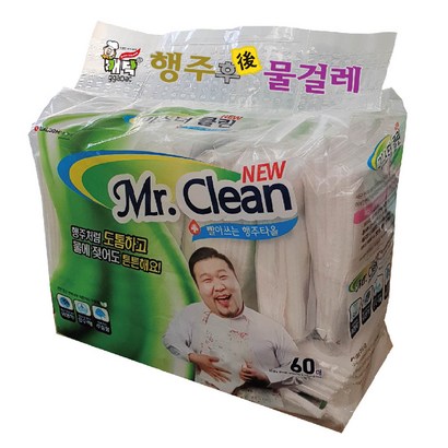뽀닥 행주후 물걸레 청소용 부직포 고급형 도톰짱짱 엠보레이온 건습식 막대걸레 400X230 60매 리뷰후기