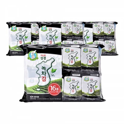 성경식품 지도표 녹차 식탁김 리뷰후기