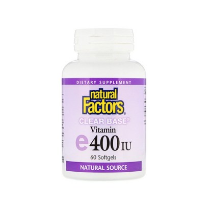 Natura Factors 비타민E 400IU 60정 3병 리뷰후기