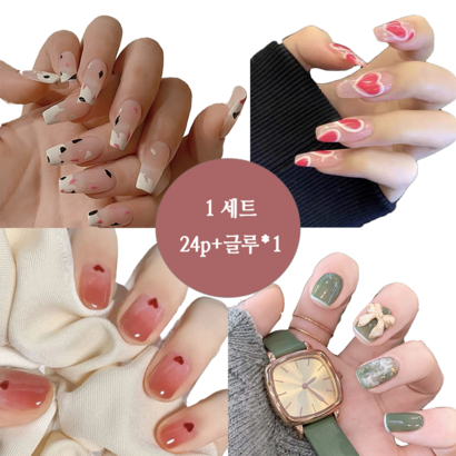 잇템샵 네일팁 인조손톱 팁붙이는 룽 숏 글루 네일팁 리뷰 후기