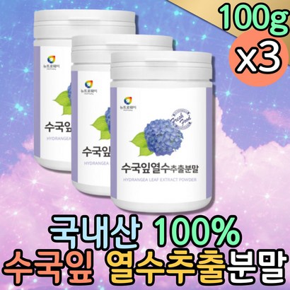 먹는 식용 수국 토종수국 산수국추출물 분말 파우더 열수추출물 국내산 국산 고령친화식품 분말가루 맛있는 웰