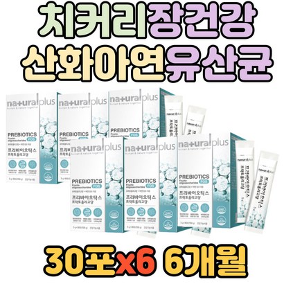 식약처인증 치커리 40대여자 장건강 산화아연 유산균 30대 직장인 배변활동원활 부모님 프리바이오틱스 프락토올리고당 자일로 올리고당 아연 면역 학생 덱스트린 유산균증식 장에좋은
