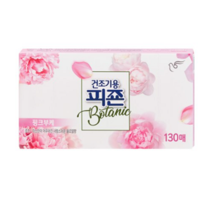 피죤 건조기용 시트 섬유유연제 핑크부케