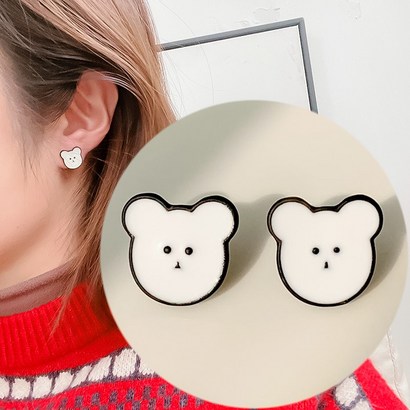 빛나나 은침 실버침 데일리 심플 귀걸이