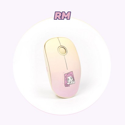 BTS 타이니탄 무선 무소음 저소음 마우스 방탄 TinyTAN 굿즈 R