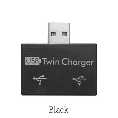 미니 2 포트 USB 허브 충전기 허브 어댑터 USB 분배기 전화 태블릿 컴퓨터
