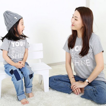 코코바닐라 반팔 마이선샤인 가족티 리뷰후기