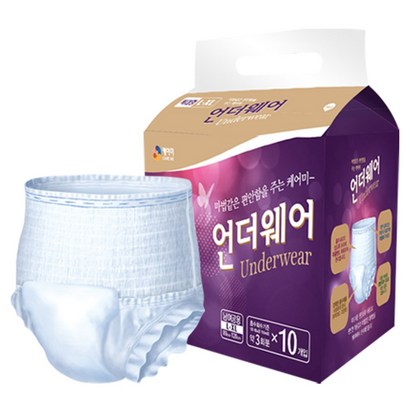 케어미 성인용 언더웨어 기저귀 특대형 남녀공용 성인기저귀