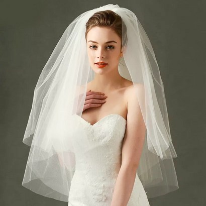 너만의 미디움베일 셀프웨딩 면사포 두겹빗핀베일 리뷰후기