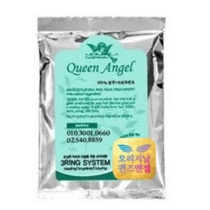 퀸즈엔젤헤나 2봉구매시1봉증정 초고품질 초고햠량 퀸즈헤나염색약