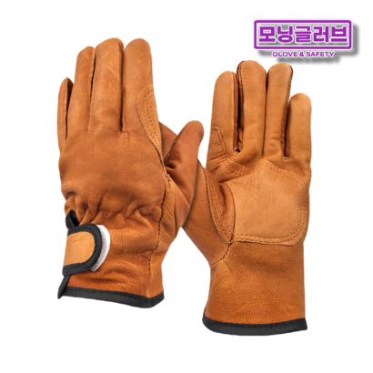 5켤레 알곤 용접 가죽 장갑 양피 밤색 이중덧뎀 내피형 캠핑 정비 배관