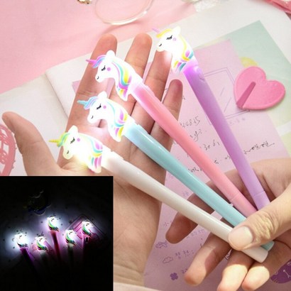 유니콘 라이트 젤 볼펜 색상랜덤 피규어 편지 선물 예쁜컬러 리뷰 후기