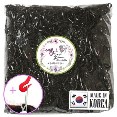 이쁨달다 이쁨봉봉밴드 이지컷 대용량머리끈 짱짱 쫀쫀 선명
