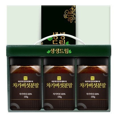 차가버섯 분말 가루 선물세트 3개입 러시아