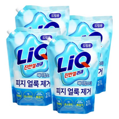 리큐 진한겔 베이킹소다 드럼용 리필 27L x4개 리뷰후기