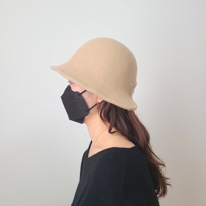 강록이네 겨울 여성 벙거지모자 울 모자 국산 벨크로 사이즈조절 예쁜모자