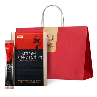 홍정관장인 6년근 고려홍삼정진액스틱 쇼핑백 리뷰후기