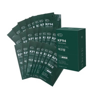 귀편한 KF94 덴탈마스크 에코팔 클린앤세이프 비말차단 개별포장25매입