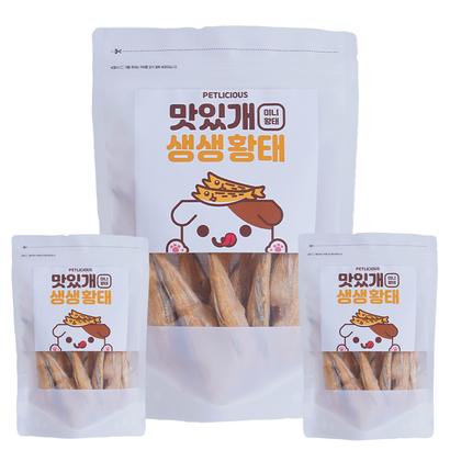 펫리셔스 강아지간식 동결건조 수제황태 생생 저염황태