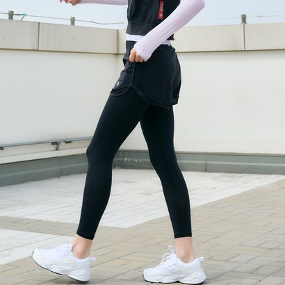 허그 누벨르9부 여름 반바지레깅스 여성 운동복바지
