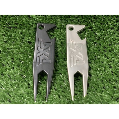 골프 그린보수기 시그니처 무광블랙 디봇툴 골프선물용 두가지 타입