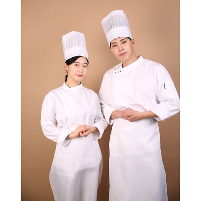 조리복세트 앞치마 위생모 긴팔 요리복 기능사 시험 한식 제과제빵 실기
