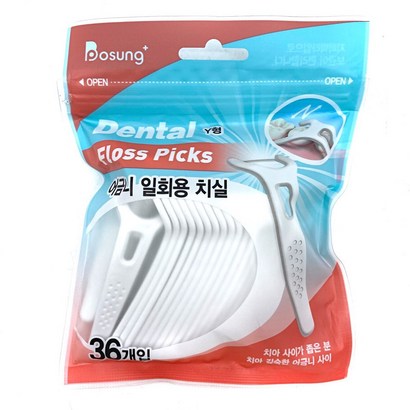 어금니용 일회용 치실 36개입 리뷰후기