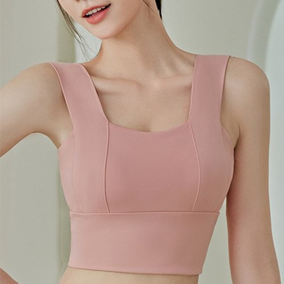 블리핏 요가복 스포츠브라 요가탑 내장캡부착 러블리스포츠브라