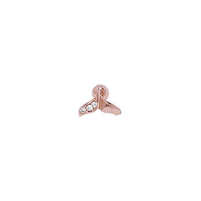 14K 18K 크리스탈 하프 고래꼬리 피어싱 리뷰후기