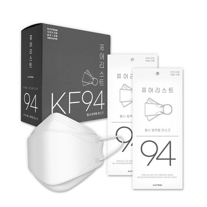 퓨어리스트 에어리 퍼펙트 황사방역 마스크 대형 KF94