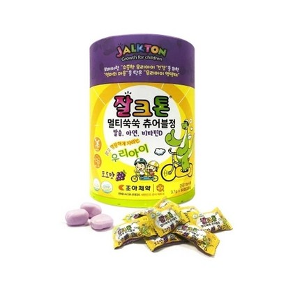 잘크톤 멀티쑥쑥 츄어블정 유아비타민 포도맛 리뷰후기