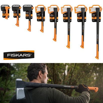 정품 유럽유통 피스카스 도끼 캠핑 쪼개기 장작 벌목 가지치기용 FISKARS 툴보이