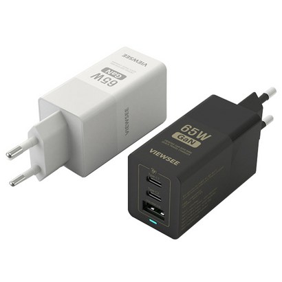 뷰씨 65W aN D 3포트 Tye-c 충전기