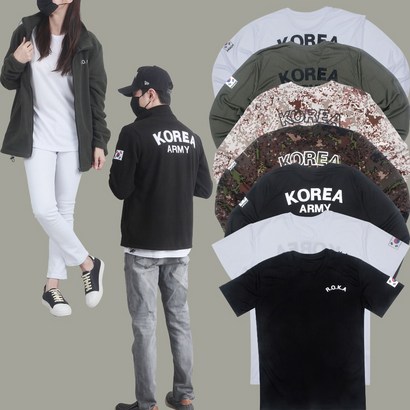 반팔 긴팔 로카티 군인 코리아 아미 티셔츠 리뷰후기