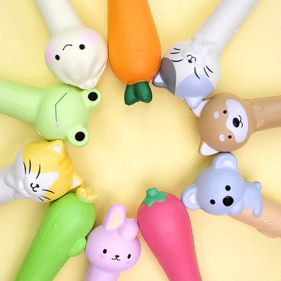 이젠 스퀴시 볼펜 귀여운 디자인 필기펜 새학기 펜 선명한 중성펜